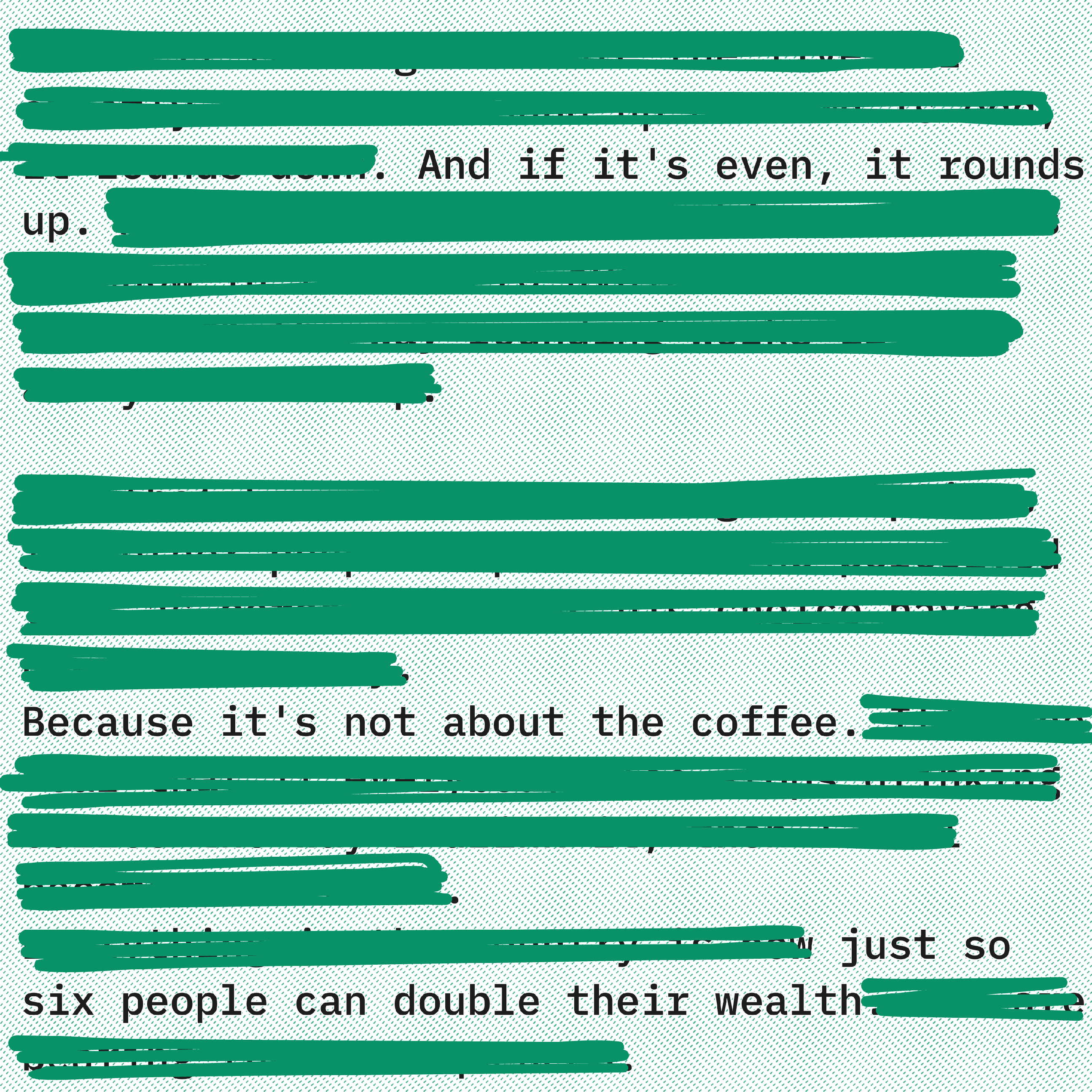 Its not about the coffee thumbnail